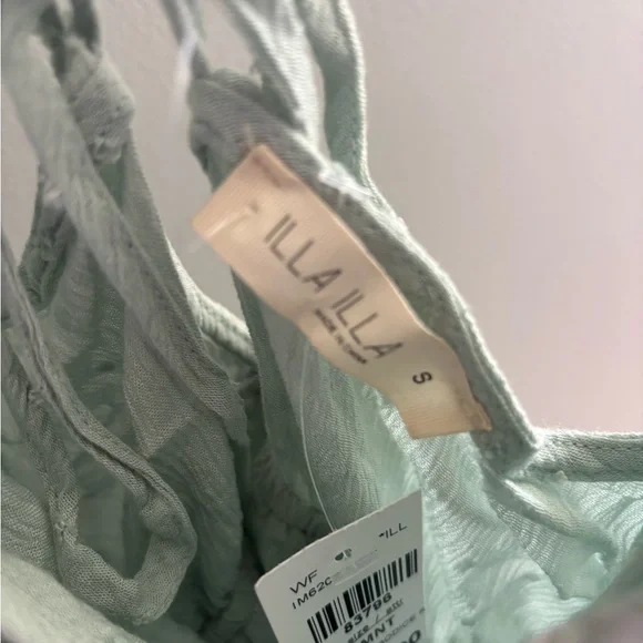 Mint Green Ruffled Dress - Picture 7 of 8